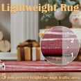 thumbnail image 4 of RUGKING Christmas Area Rug 6x9 Modern Geometric Lines Non Slip Thin Washable Rug Floor Cover Soft Rug Carpet for Living Room Bedroom Dining Room Red, 4 of 5