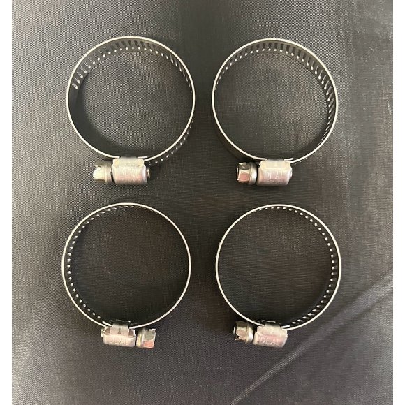 Helix Racing Hose Clamp 114-6416 1/2 Inch To 1-1/2 Inch Clamping Range; Worm Gear Style; Stainless Steel; Pack Of 4
