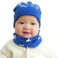 thumbnail image 4 of gorros para bebé gorro invierno niño Conjunto de gorro y bufanda con estampado de estrellas para niño, gorro y bufanda de punto cálido, accesorios para niño de 6 a 36 meses, 2 piezas, 4 of 4