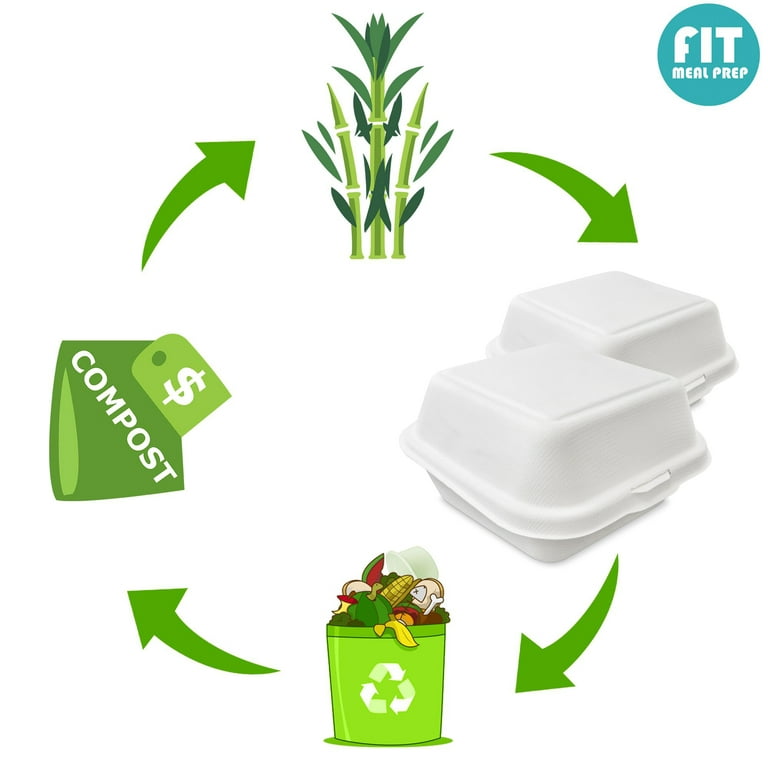 Compostable Food Container-Disposable Food Box-Go-Compost