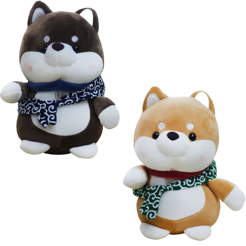 35cm Cute Fat Shiba Inu Dog Plush Toy Stuffed Soft Kawaii Animal Cartoon Pillow 