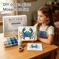 thumbnail image 3 of Clearance！DIY Sea Glass Mosaic Art Kit, Sea Glass Art Kit, Coastal Home Decor & Creative Handmade Gift，Crab, 3 of 8