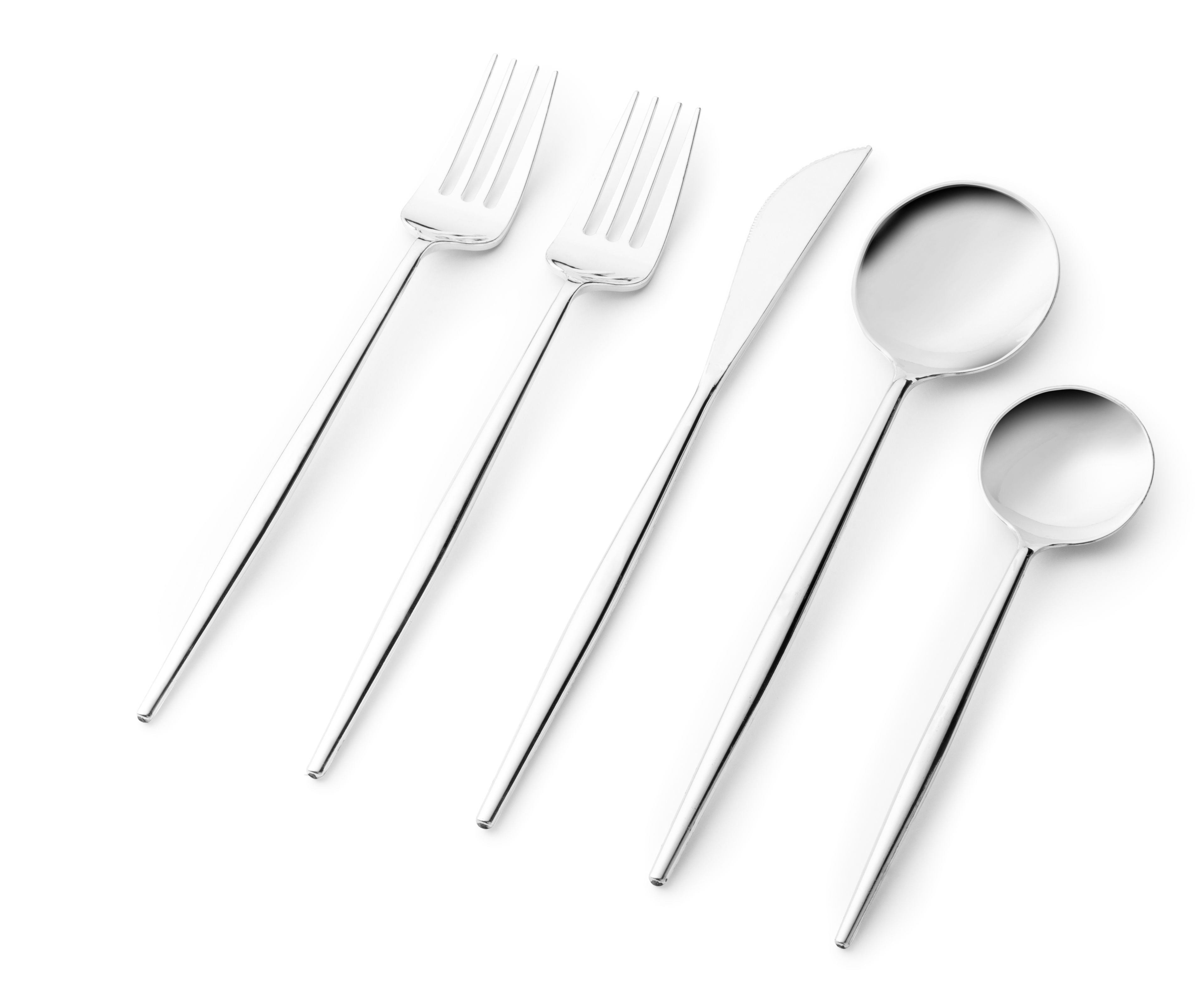 Plastic Cutlery White Knives Forks Spoons Disposables Cutlery for Catering Party 
