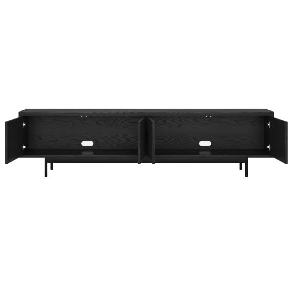 Whitman Rectangular TV Stand for TV's up to 85" in Black Grain