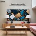 thumbnail image 3 of Cuadro Decorativo Canvas Abstracto Canvas Revolution Trapecios Dorados 120x60, 3 of 3