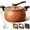 orange, variant on Multifunctional Large Capacity Non-stick Pressure Cooker, 8L Versatile Micro-Pressure Cooking Pot with Visible Transparent Glass Cover, Easily Serves 4–6 People (orange)