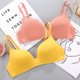 thumbnail image 4 of Sujetador de realce sin aros para mujer, ropa interior Sexy, transpirable, fino, 12 colores, fruncido, 4 of 4