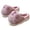 Purple, variant on Round Toe Plush House Slippers for Women, Casual Flat Bottom Warm Home Shoes for Indoor Daily Comfort (White, 7)