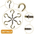 thumbnail image 3 of Minzimin 100Pcs Vinyl Coated Metal Cup Hook , Screw-in Ceiling Hooks for Hanging, 3 of 7