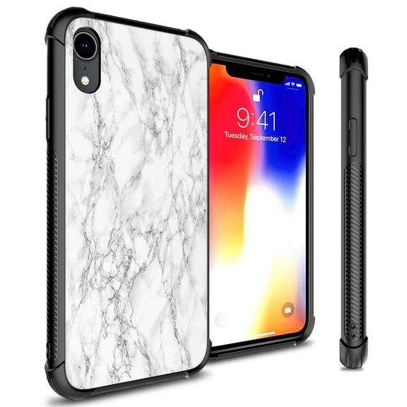CoverON Apple iPhone XR (6.1") Case, Gallery Series Tempered Glass Slim Fit Phone Cover