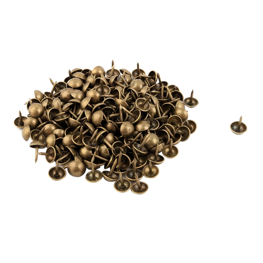 Family Decor Accessory Upholstery Thumb Tack Nail Bronze Tone 7 x 10mm 200pcs