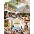 thumbnail image 6 of Sage Green Gold Tablecloth Square Table Cloth 60x60, Waterproof Tablecloth Outdoor Table Cloth, Aesthetics Flower Boho Watercolor Art Washable Table Cover for Kitchen Dinning Party, 6 of 8
