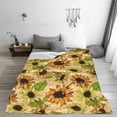 thumbnail image 5 of Sikiie Sunflowers Ultra-Soft Micro flannel Blanket Luxury All Seasons Warm Blanket for Bedding Sofa and Travel (4 sizes)-50"x40", 5 of 7
