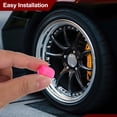 thumbnail image 3 of Uxcell Tire Valve Stem Caps, Car Wheel Valve Cap Universal Air Valve Cover Vehicle Exterior Accessories Pink, 3 of 6