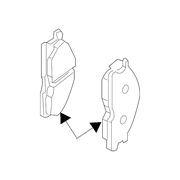 Genuine OE Nissan Disc Brake Pad Set - D1060-ZP00C