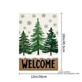 thumbnail image 4 of JOOCAR Winter Christmas Pine Trees Welcome Garden Flag for Winter Christmas Home Outdoor Garden Yard Door Decor 12x18 inch, 4 of 5