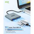 Acer USB C to HDMI Adapter, TypeC Multiport AV Converter with 4K HDMI