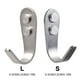 thumbnail image 4 of Advancent Colgador de ropa de acero inoxidable, 10 piezas, sin perforaciones, resistente al desgarro, resistente al agua, gancho de cocina para Type3 NO3, 4 of 6