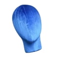 thumbnail image 4 of Cabezal de peluca Cabezal de bloque de para fabricación, peinado y exhibición de pelucas, Cabezal de maniquí, Estable Azul Soledad Cabeza de maniquí de espuma, 4 of 9