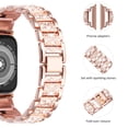 thumbnail image 3 of Funda y correa ostentosa para Apple Watch, pulsera de Metal de diamante para iWatch series 8, 3, 5, 6, se, 7, 40mm, 44mm, 41mm, 45mm, 38mm, 42mm, 40mm, 3 of 4