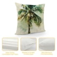 thumbnail image 4 of JRXY Short Plush Pillowcase, Palm Leaves with Lush Branches and Leaves, Tropical Jungle Palm Leaves with Charming Colors, 1 Piece White, 4 of 5