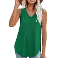 thumbnail image 3 of SNKSDGM Women's Plus Casual Easter Shirt Going Out Tops for Women Long Sleeve Plus Size Womens Tank Tops V Neck Eyelet Embroidery Casaul Sleeveless Shirts Going Out Tops for Women Short Sleeve, 3 of 4
