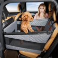 thumbnail image 1 of Car Mounted Dog Bed for Rear Single Seat - Hard Bottom & Mesh Basket Mat, Anti-Dirty Multifunctional Pet Protector for Cars & SUVs, 1 of 8