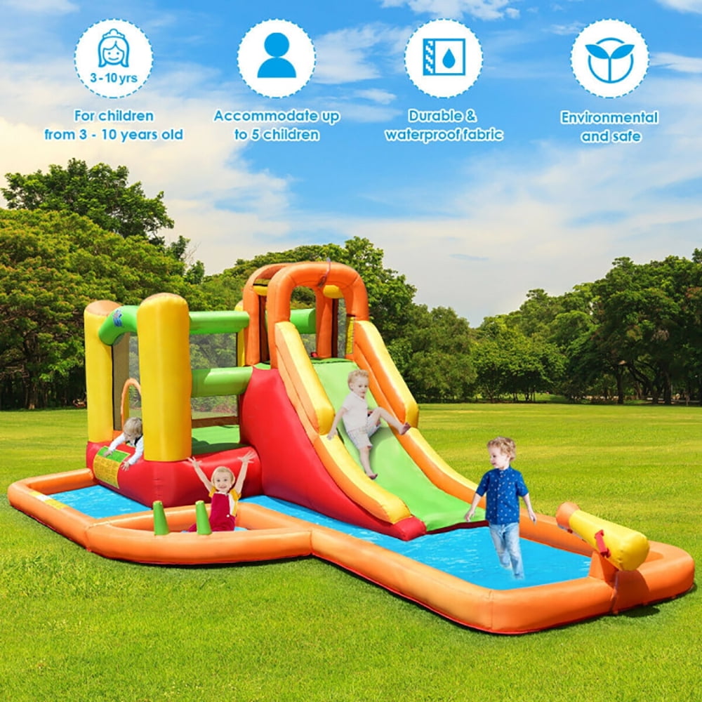 Aimee Lii Inflatable Water Park Bounce House with 780W Blower, Kids Bounce House for 5-12