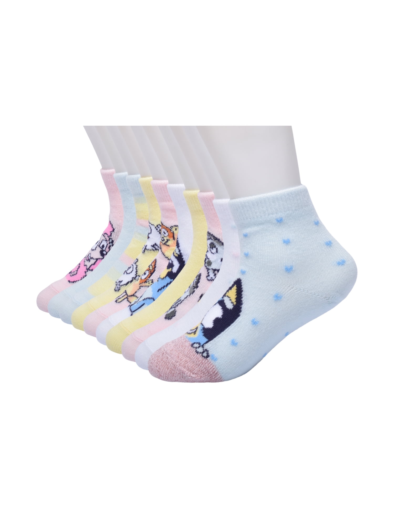 Character Toddler Ankle Socks, 10-pack, Sizes 12M- 5T