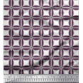 thumbnail image 1 of Soimoi Poly Georgette Fabric Semi Circle & Square Geometric Fabric Prints By Yard 42 Inch Wide, 1 of 3