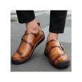 thumbnail image 4 of UKAP Mens Breathable Low Top Flats Wedding Vintage Round Toe Yellow Brown 8, 4 of 8