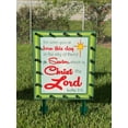 thumbnail image 2 of Lighted Luke 2:11 sign with red border Christmas yard art, 2 of 5
