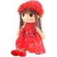 thumbnail image 1 of Soft rag dolls, rag dolls, baby dolls, dolls with hair, 45 cm, beautiful dolls, rag dolls, plush stuffed animals, red, 1 of 5