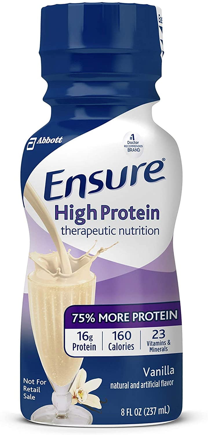 Ensure High Protein Vanilla Shake, 8 oz Bottles - 6 Pack