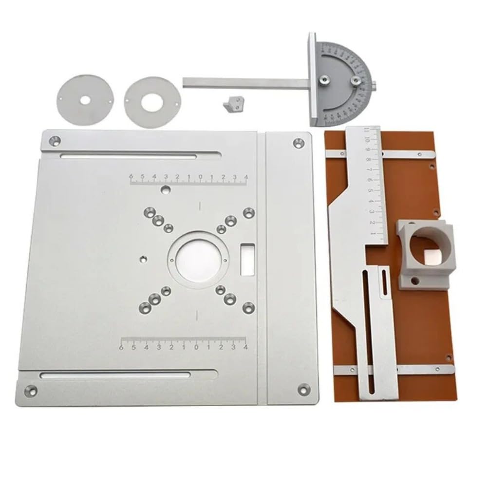 Router Table Insert Plate with Fixed Chassis Support Table Saw Workbench Woodworking Tools Trimmer Engraving Machine