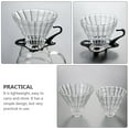 thumbnail image 5 of Luxshiny 2Pcs Transparent Glass Coffee Funnels For Home Brewing Kitchen Tool, 5 of 8