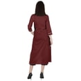 thumbnail image 4 of Phagun Casual Wear LongKurtiFor Women's 3/4Sleeves Designer Neck Ethnic Wear Kurta, 4 of 7