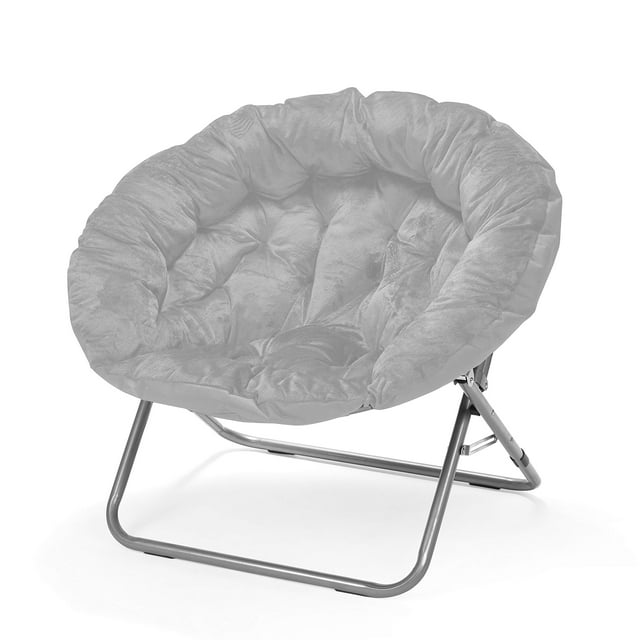 Urban Shop Chaise Lune Surdimensionnée Micromink, Gris