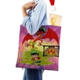 thumbnail image 4 of American Dragon Jake Long-theme canvas Tote Bag for Women Aesthetic Shopping Grocery Reusable Bags with Inner Zipper Women Gift 13.8 x 15.8 inches（35x40cm）, 4 of 6