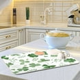 thumbnail image 6 of FREEAMG St. Patrick's Day Clover Dish Drying Mat Absorbent Reversible Drying Pad Dish Drainer Rack Mat for Kitchen Countertops Sinks, 16 x 18 Inch, 6 of 7