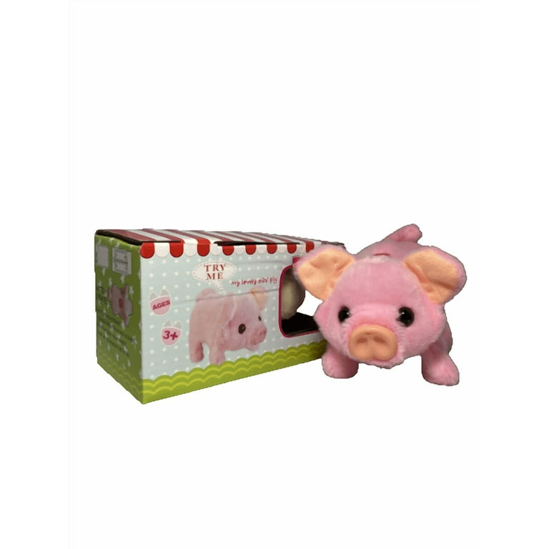 Cute Stuffed Cuddle Toy: 1pc Walking, Moving, Oinking, Tail