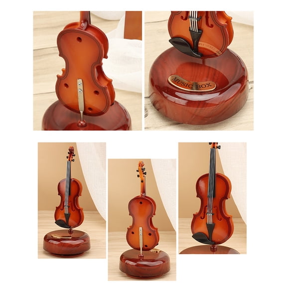 Lksixu Toddler Toys Educational Baby Toys Retro Musical Instrument Wind Up Music Box Desktop Ornament Music Box Instrument Simulation Wind Up Music Box Gifts for Family Children Friend Learning Toys