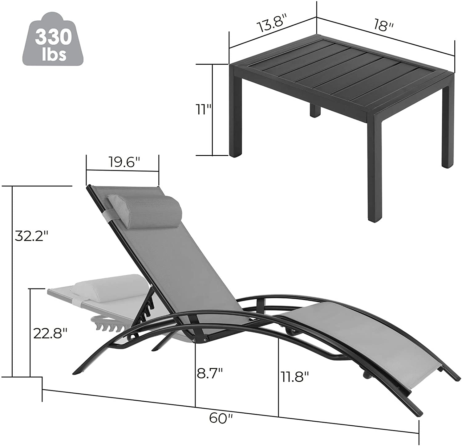 gartio sun lounger