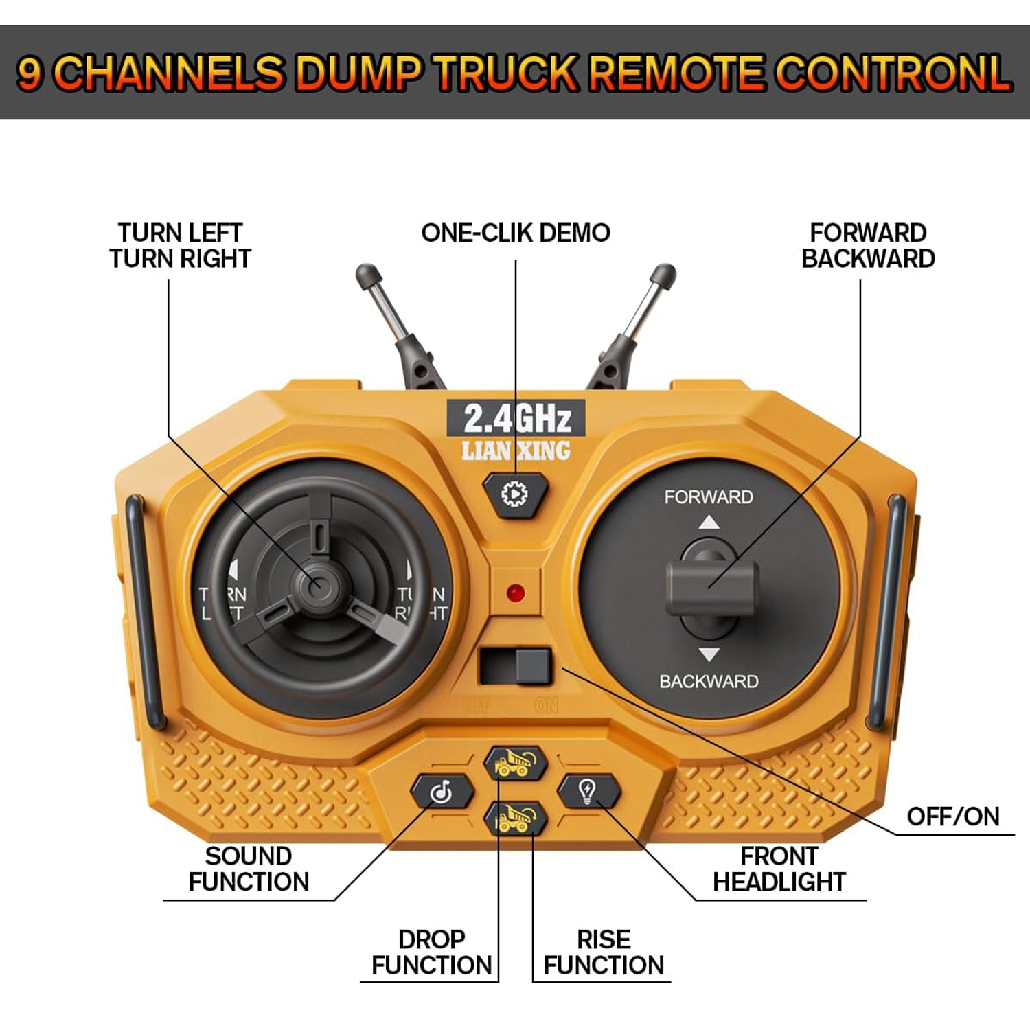 Zacro 1:20 Remote Control Dump Truck photo 2