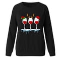 thumbnail image 4 of Sudadera de manga larga con estampado navideño informal con cuello redondo para mujer a la moda Fridja ghj987+4286, 4 of 4