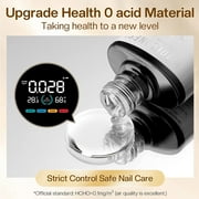 Modelones Gel Top and Base Coat, 2Pcs 15ml No Wipe Gel Nail Polish Base and Top Coat, Soak Off Nail Lamp Acid Free Gloss Clear Base Top Coat Gel Nail Starter Supplies Kit Long Lasting for 28 Days