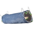 thumbnail image 2 of Hamaca colgante de felpa cálida Sunnimix para animales pequeños 33x33cm tunel azul, 2 of 8