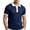 Navy, variant on UDAUDU Men's Casual Short Sleeve Polo Shirts Cotton Stretch Collar Tee Breathable Soft Summer Vacation Golf Shirts L