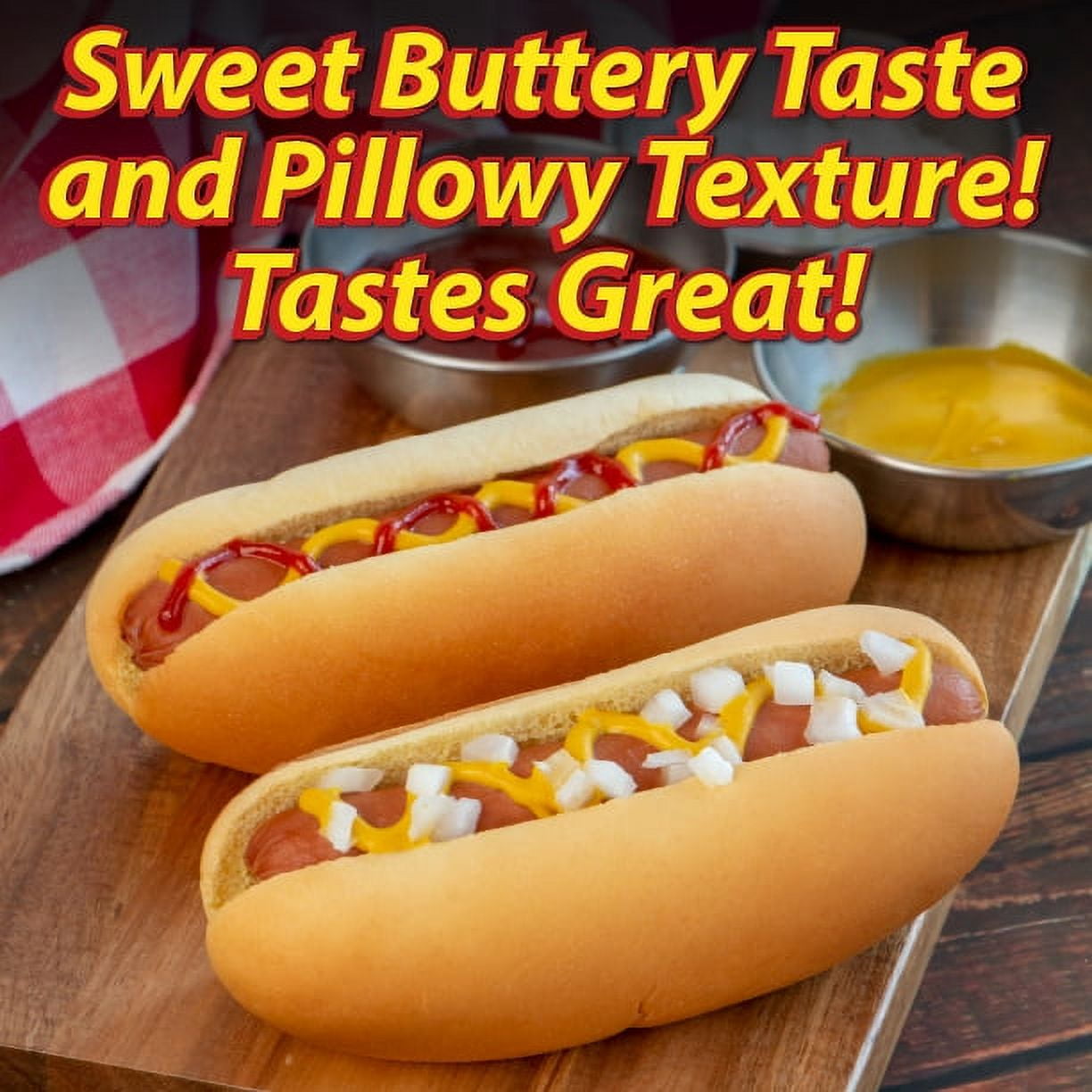 Martin's Potato Long Rolls, 8 Count, Hot Dog Bun, 5" Fresh Buns
