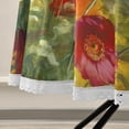 thumbnail image 5 of Coolnut 60" Beautiful Flower Outdoor Round Tablecloth, Waterproof Stain-Resistant Non-Slip Circular Tablecloth with Umbrella Hole and Zipper for Tabletop Backyard Party BBQ Decor, 5 of 7